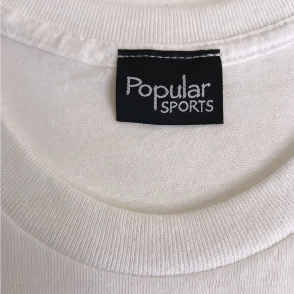 Popular Sports Dragon Graphic White Short Sleeve Crew Neck T Shirt Size Large - Picture 4 of 9